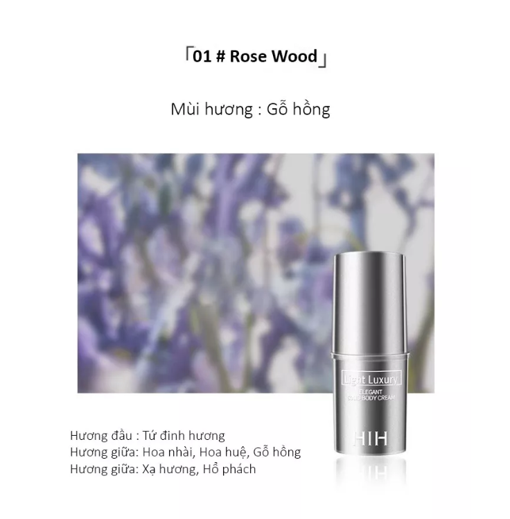 Nước Hoa Khô HIH Dạng Sáp - Hương hoa tươi mát tự nhiên lưu hương thơm