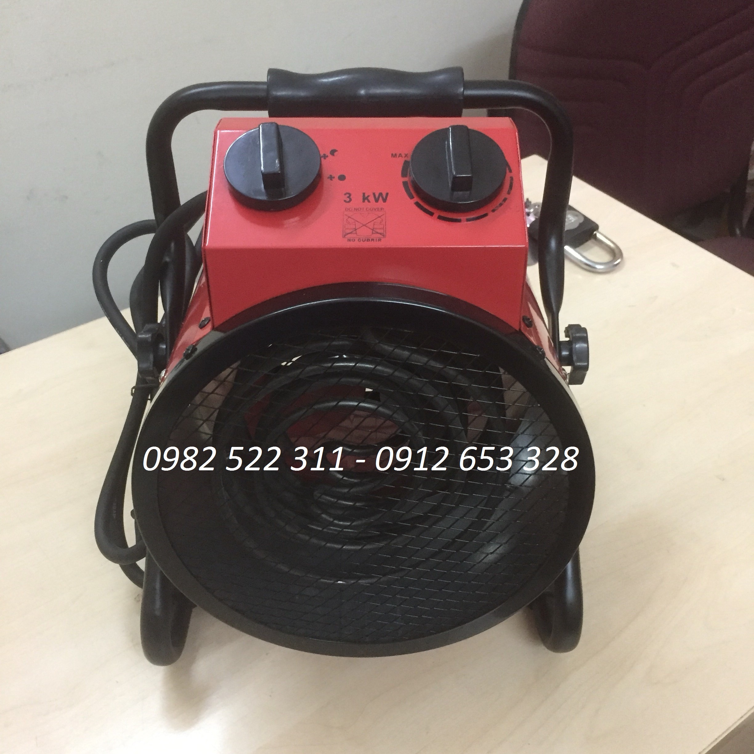 Máy sấy gió nóng bằng điện trở 3kw