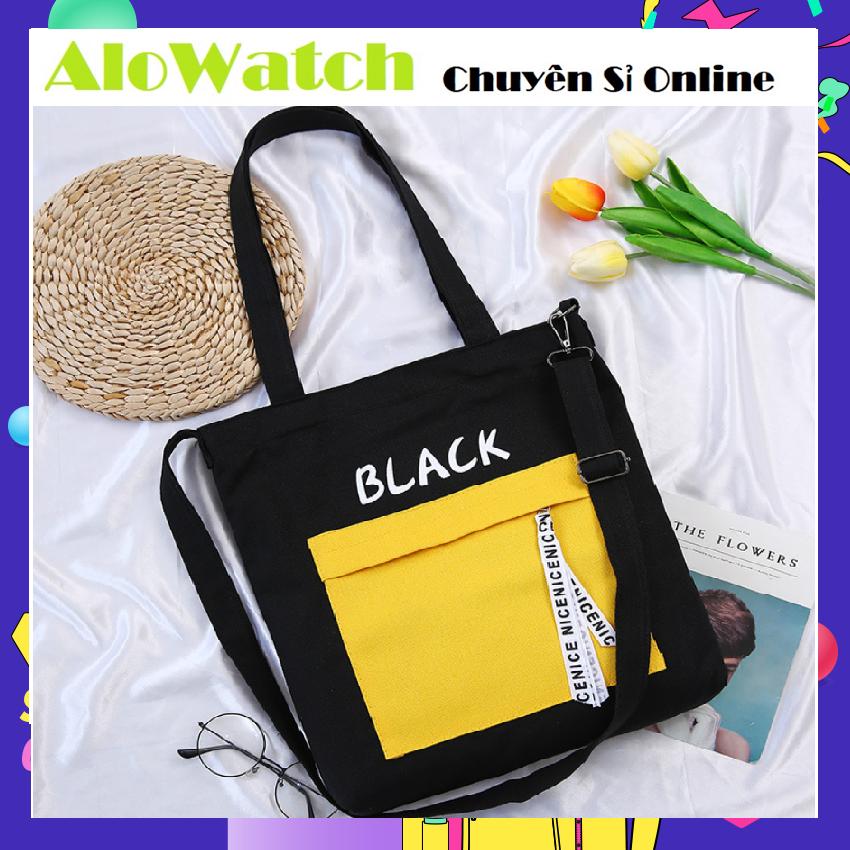 Túi tote nữ lts phối màu thời trang alowatch