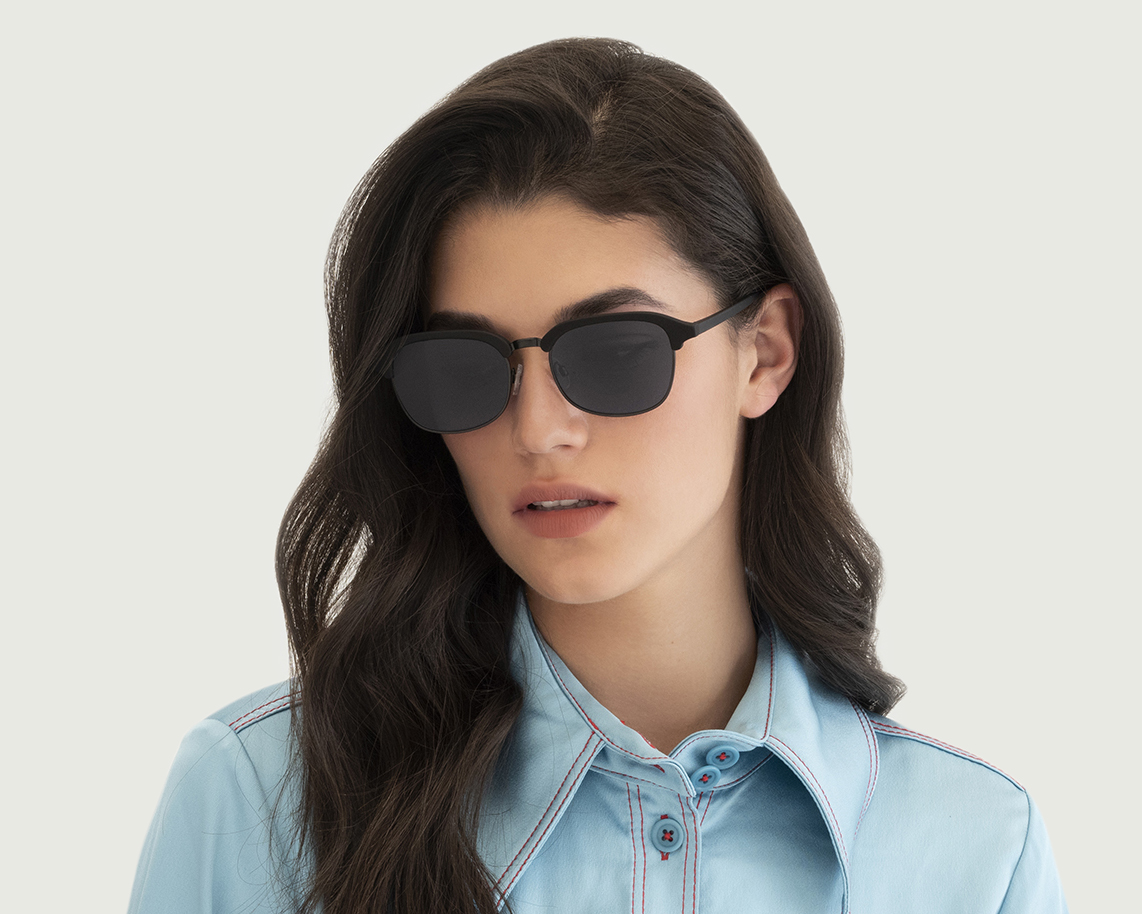 Kính mát Sunnies Studios Gọng Vuông Castro in Ink