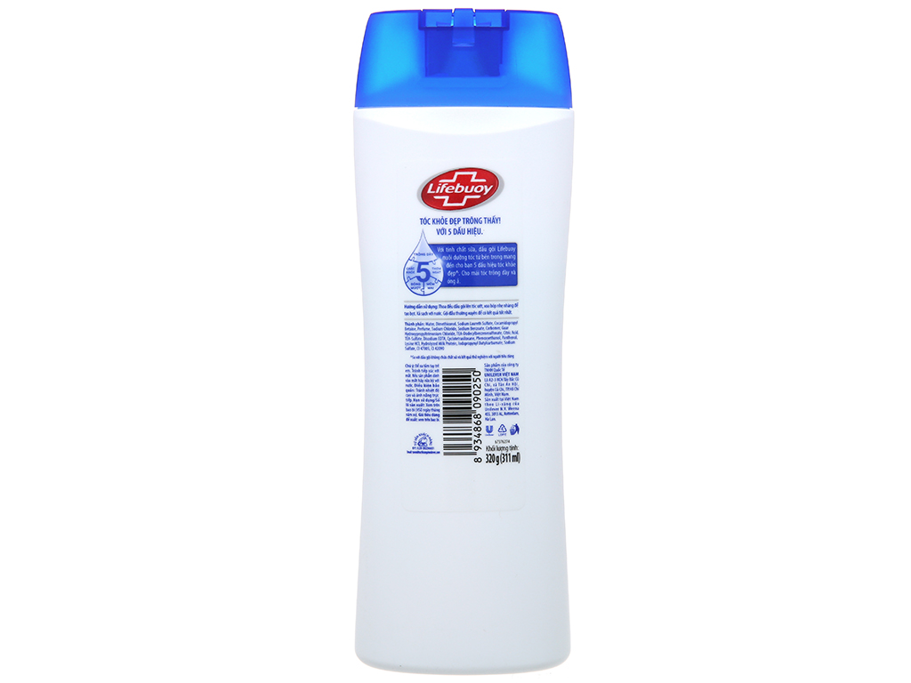 Dầu gội Lifebuoy tóc dày óng ả 311ml