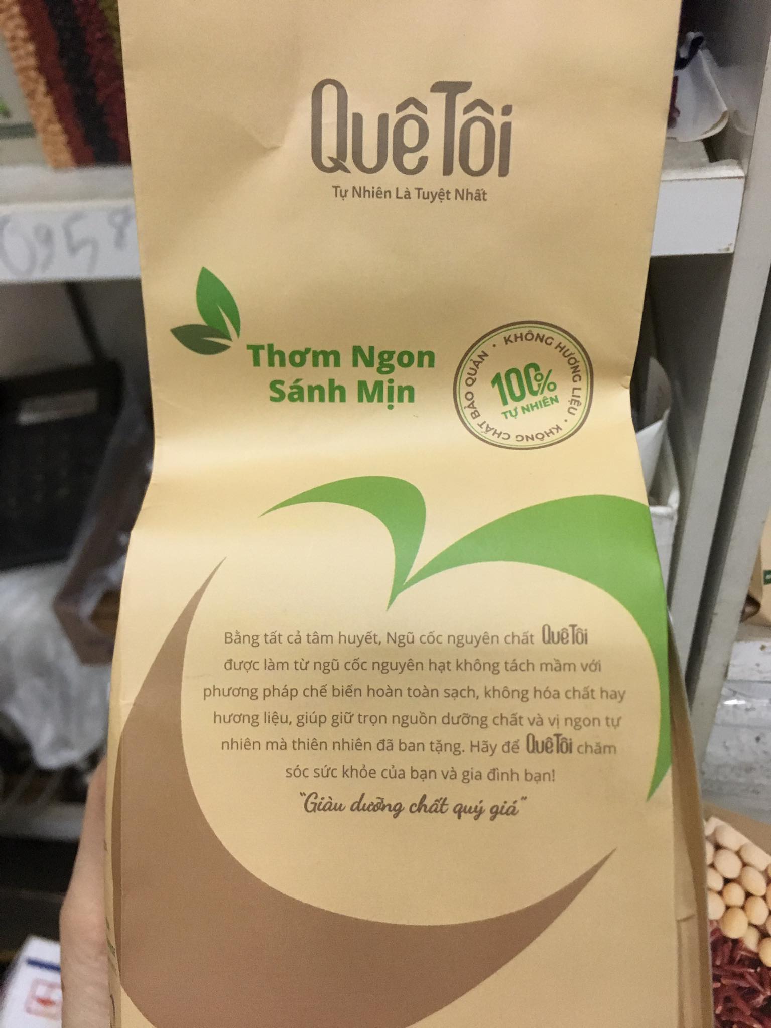Bột ngũ cốc nguyên chất Quê tôi 440gr