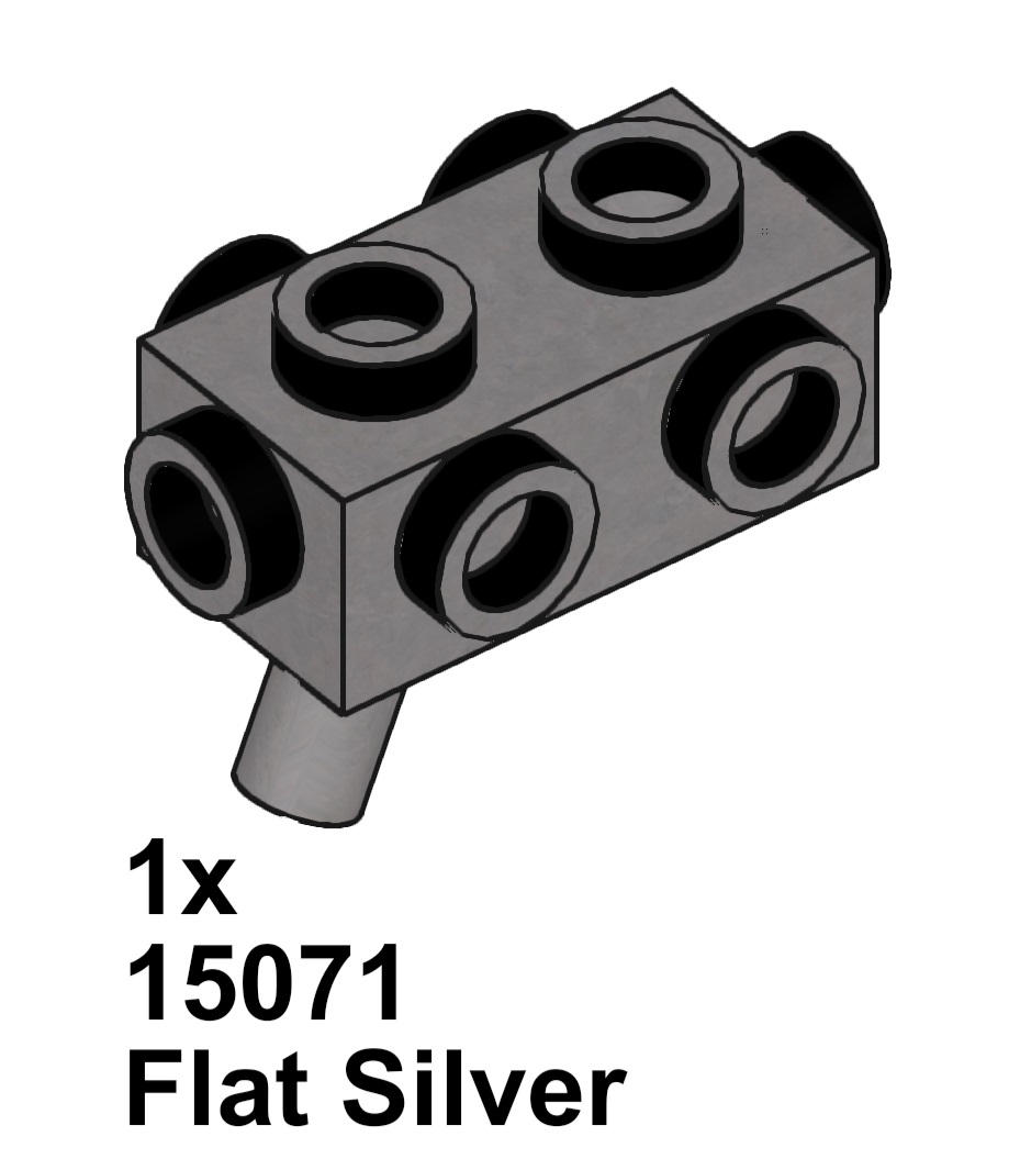 Combo 3 cái phụ kiện moc lego mã 15071 ( đen )