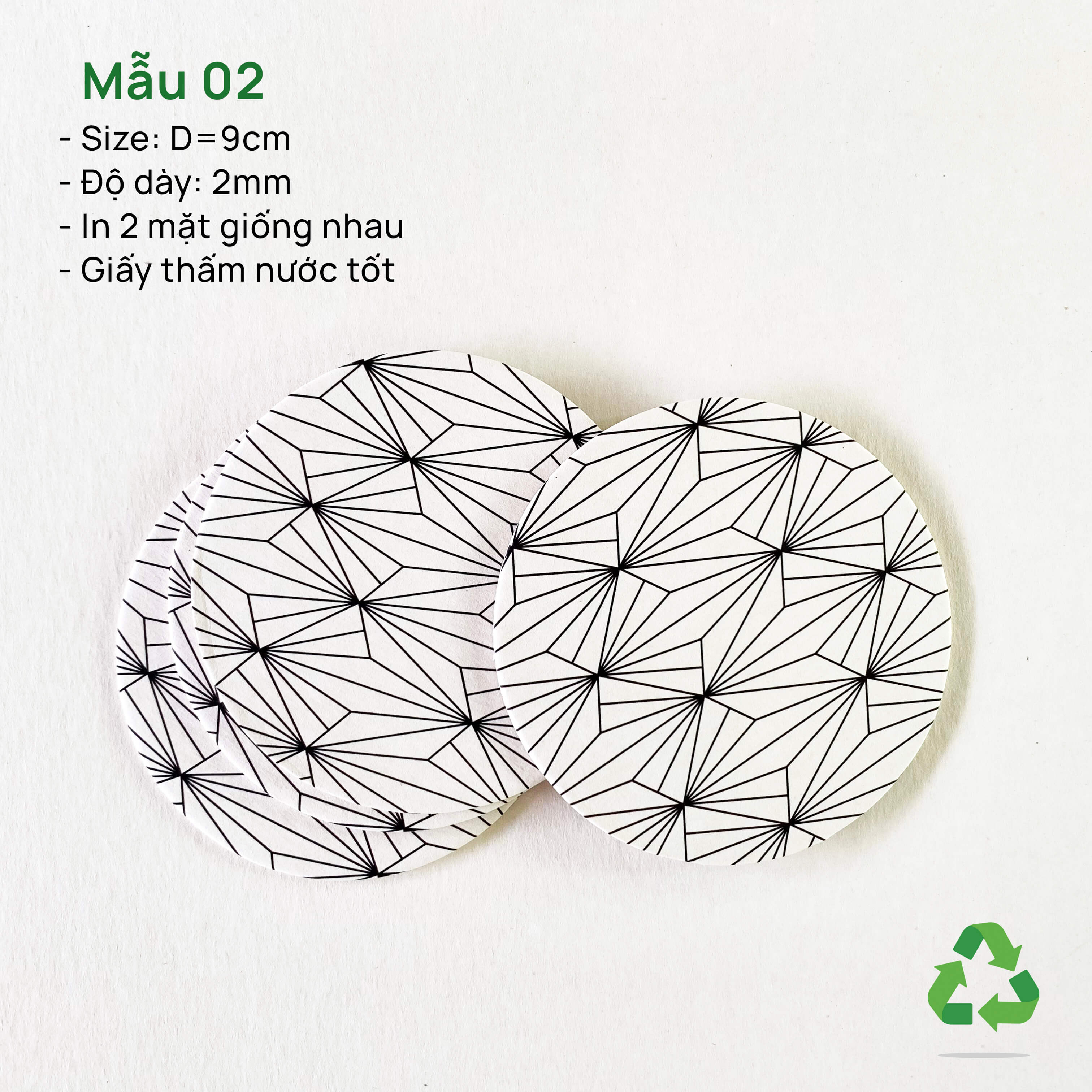 [HCM]Đế Lót Ly Đế Lót Cốc bằng giấy thấm nước (50 cái/lốc)