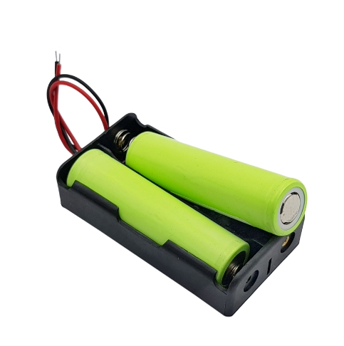 Đế 2 pin 18650 mắt nối tiếp