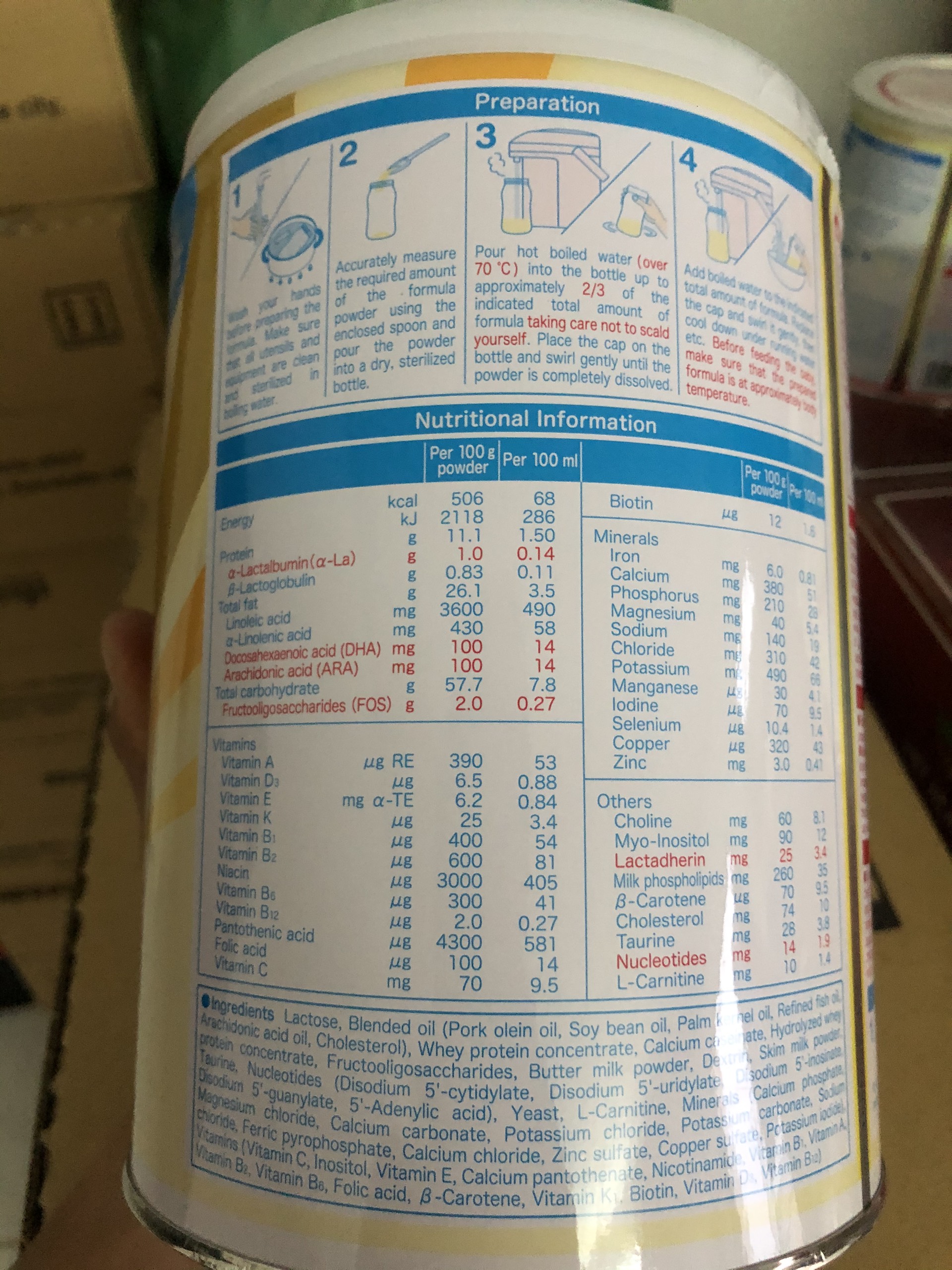 [HCM]Sữa Bột Meiji Infant Formula HT 800g (0-12 tháng tuổi mẫu mới)