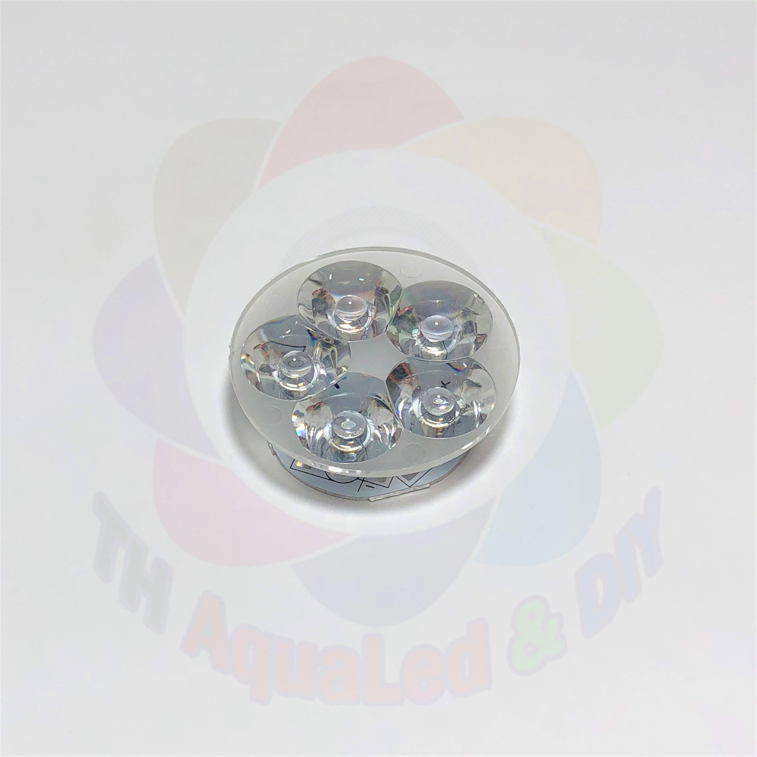 Mạch 5 LED luxeon đế mạch 5 vị trí sử dùng nguồn 15Volt cho chip LED Luxeon mạch chuẩn dày tối ưu hóa điện năng tiêu thụ