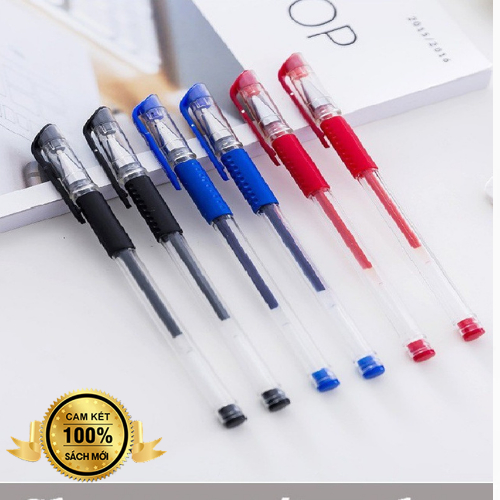 Combo 5 bút bi mực đỏ nhiều màu