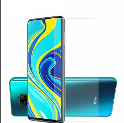Kính cường lực trong suốt Xiaomi Redmi Note 9s (Kèm miếng lau)