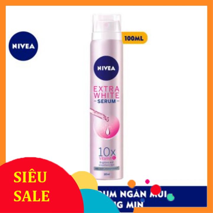 Xịt ngăn mùi NIVEA serum trắng mịn (100ml)