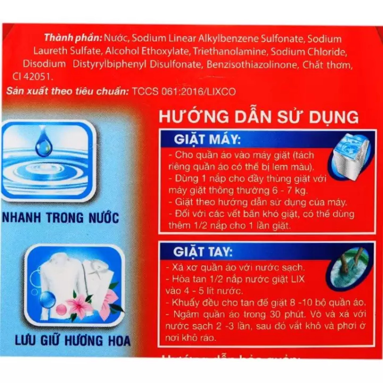 [HCM]Nước giặt Lix đậm đặc chai 3.8kg