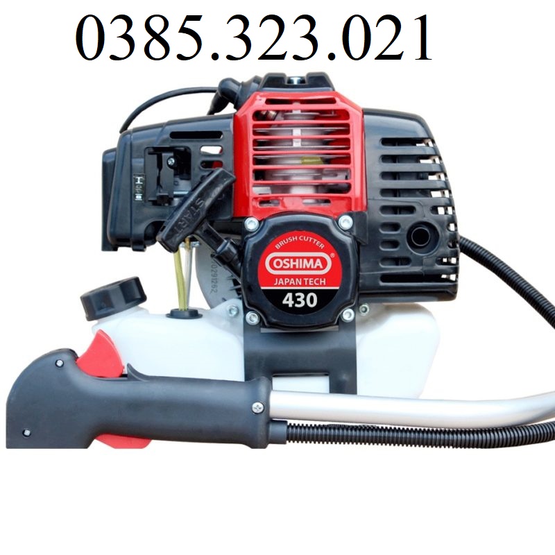 Máy cắt cỏ 2 thì 1500w oshima 430 bạc