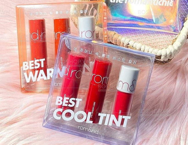 Set 3 Cây Son Mini Romand Best Warm Tint