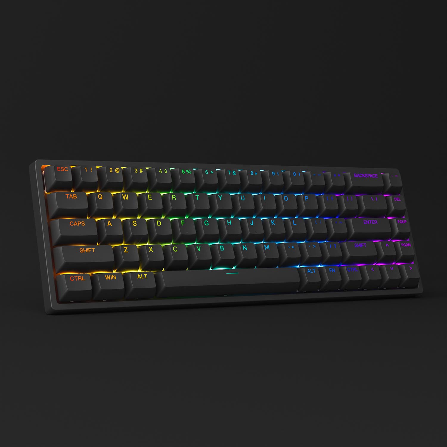 Bàn phím cơ AKKO 3068v2 RGB – Black (Foam tiêu âm / Hotswap / AKKO CS Jelly switch)