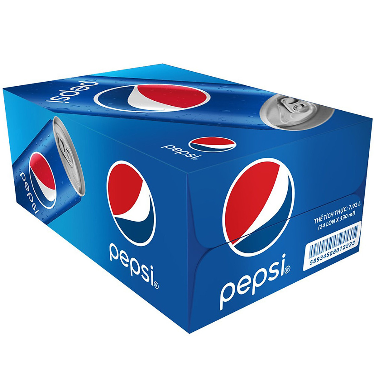 Thùng Nước Ngọt Pepsi 24 Lon