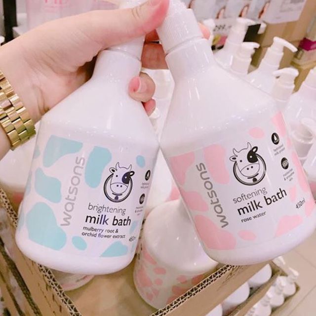 [HCM]SỮA TẮM CON BÒ WASTON Milk Bath THÁI LAN 450ML