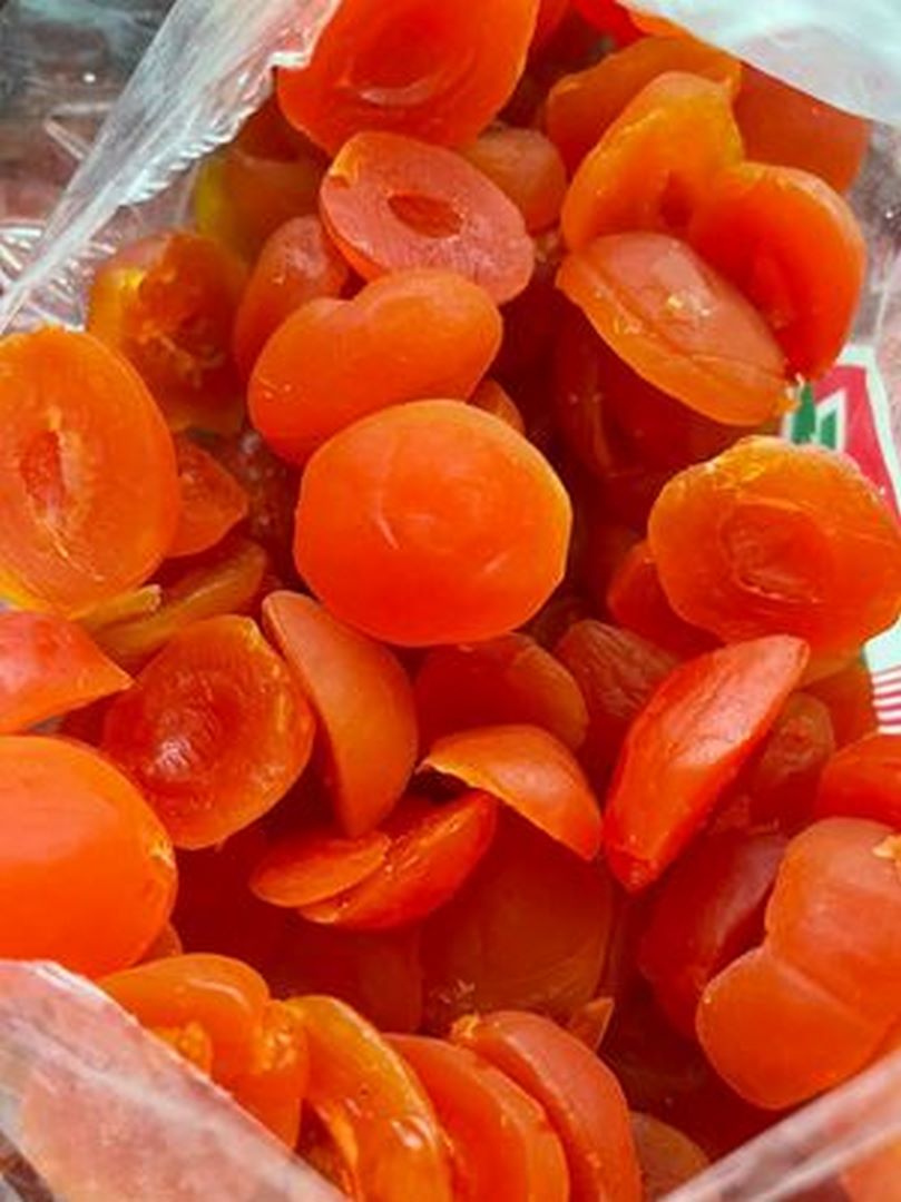 Ô mai xí muội đào sữa bổ đôi - siêu ngon 500g