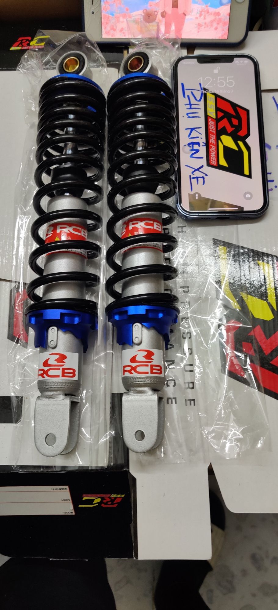 [HCM]phuộc rcb xe ga gắn AB NVX PCX Nouvo 4 5 6