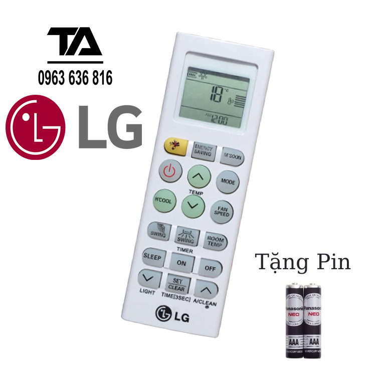 Remote điều khiển điều hòa lg - chính hãng