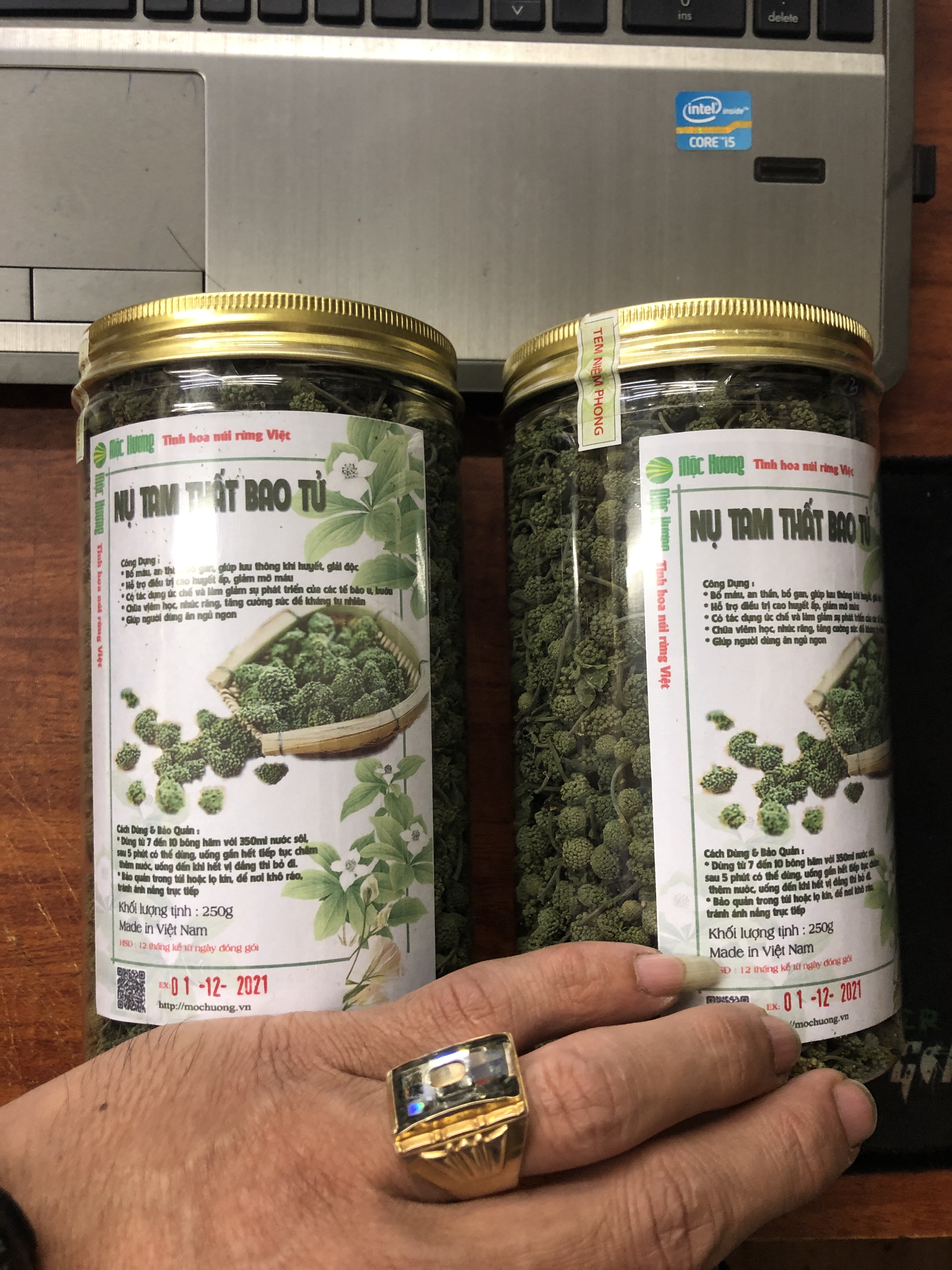 Hộp 250Gr Trà Nụ Tam Thất Bao Tử Khô