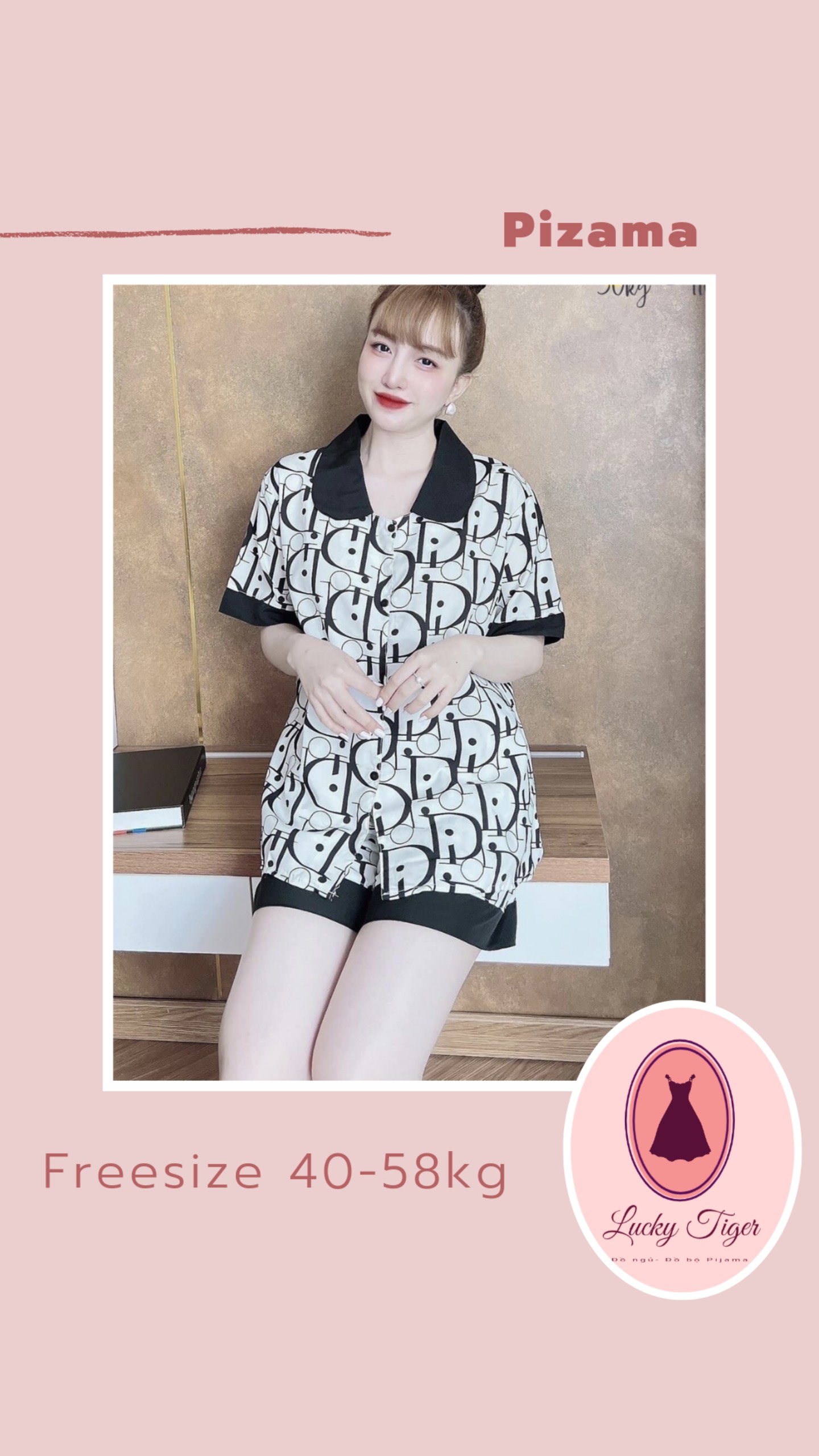 Đồ bộ pijama lụa ngủ Mango mặc nhà quần đùi bigsize cao cấp