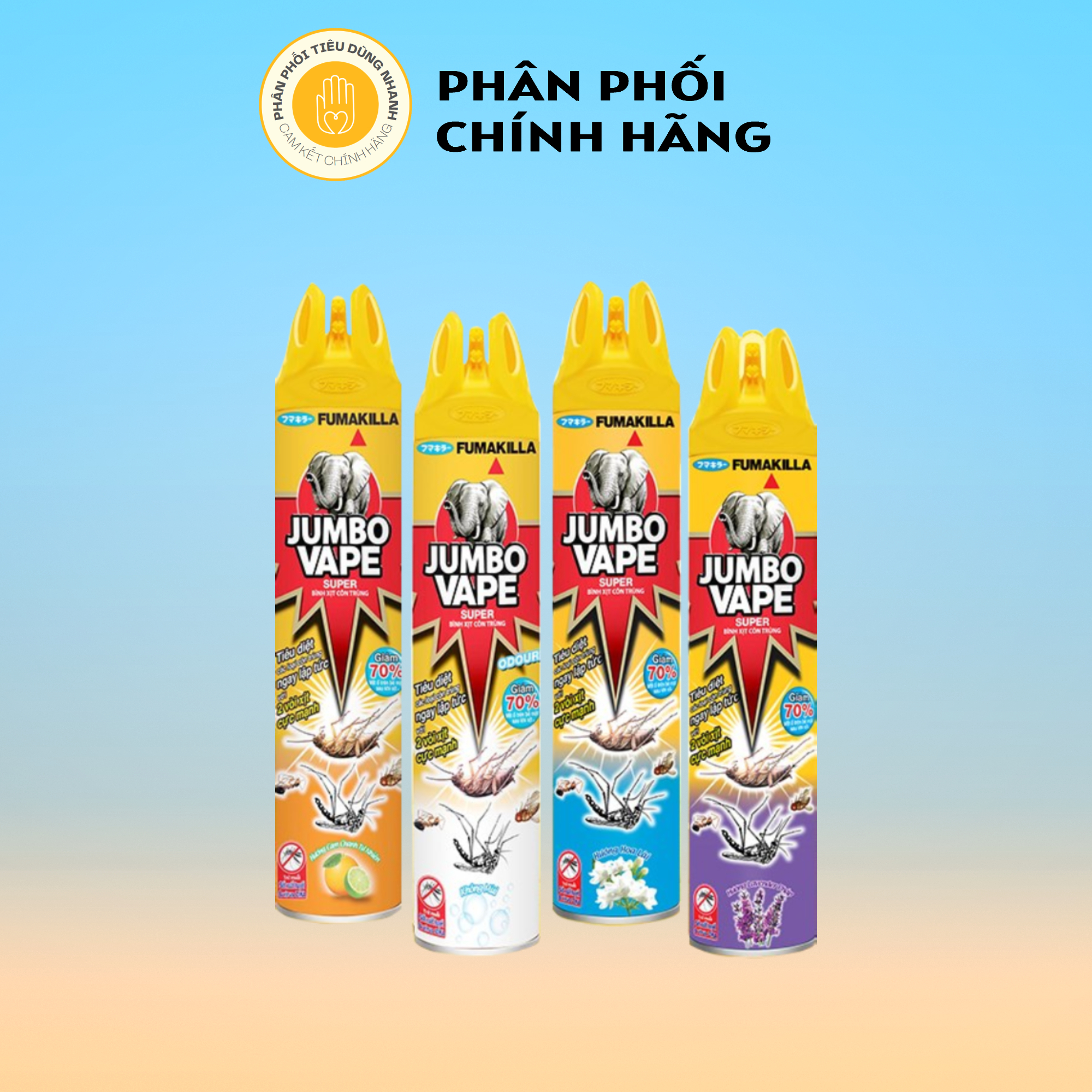 Bình Xịt Muỗi Và Côn Trùng Jumbo Vape 600ml