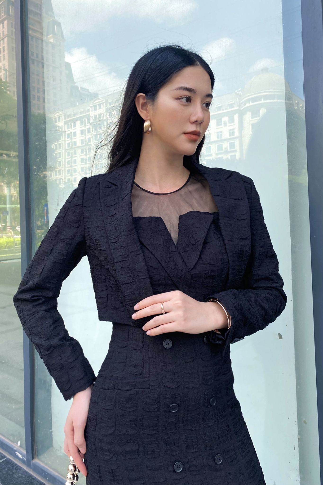 Áo kiểu Eva de Eva 21AOTE024D