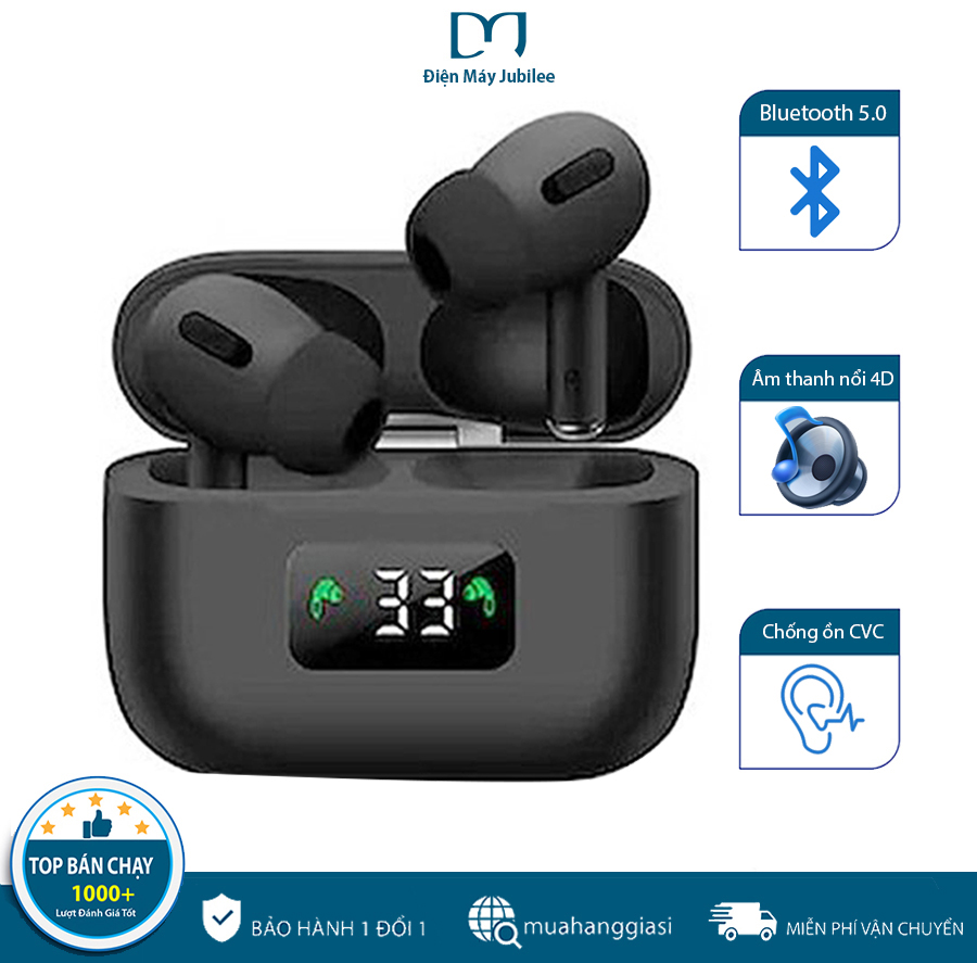 Tai Nghe Không Dây Bluetooth TWS Tai Nghe 5.0 Tai Nghe Điều Khiển Cảm Ứng Tai Nghe Chống Nước Tai Nghe Nhạc Âm Thanh Nổi Mic HD