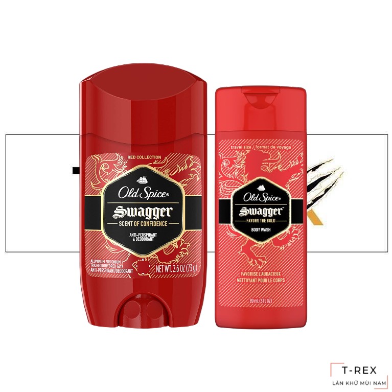 Combo Lăn Khử Mùi & Sữa Tắm  Old Spice Swagger Red Collection