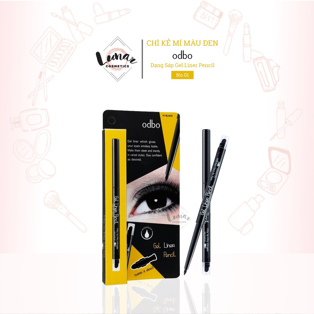 [HCM]Chì Kẻ Mí Mắt Odbo Màu Đen Dạng Sáp Gel Liner Pencil - Chì Kẻ Mắt Màu Đen Odbo Dạng Sáp - Kẻ Mí Mắt Odbo Tông Đen Dạng Sáp - Bút Kẽ Mắt Odbo Tông Đen Gel Liner Dạng Sáp - Bút Kẻ Mí Mắt Odbo Màu Đen Dạng Sáp OD316