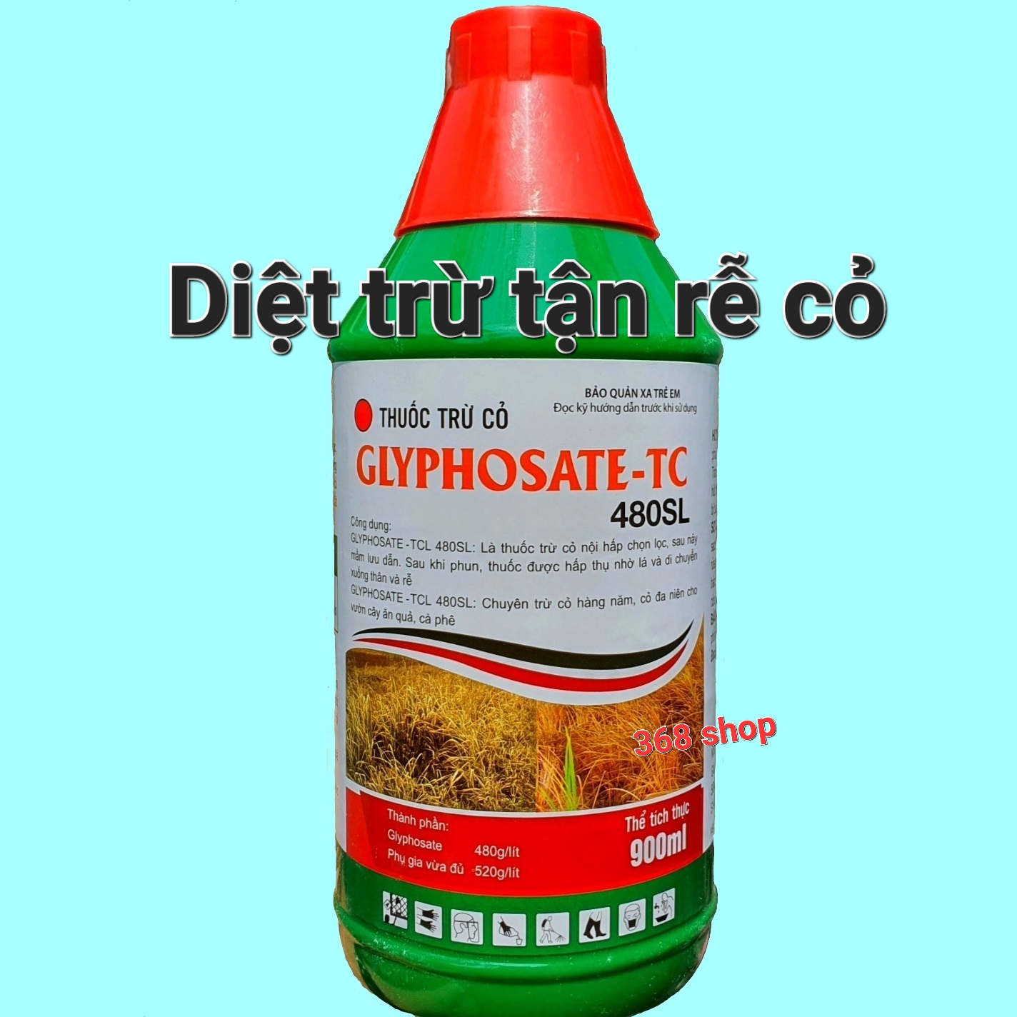 💎 Thuốc trừ cỏ Lưu Dẫn Glyphosate - TC 480SL Chai 900ml 💖