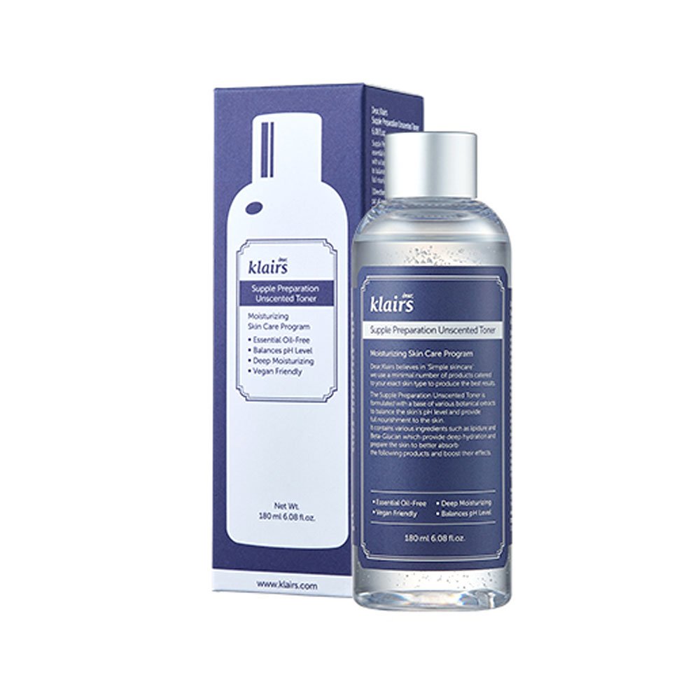 Toner Không mùi Klairs Supple Preparation Unscented 180ml