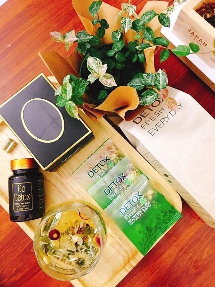 2 bộ Trà giảm cân Go Detox