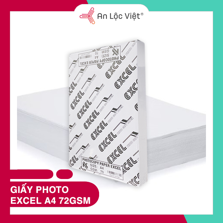 Giấy A4 EXCEL 70 - 80 gsm chính hãng