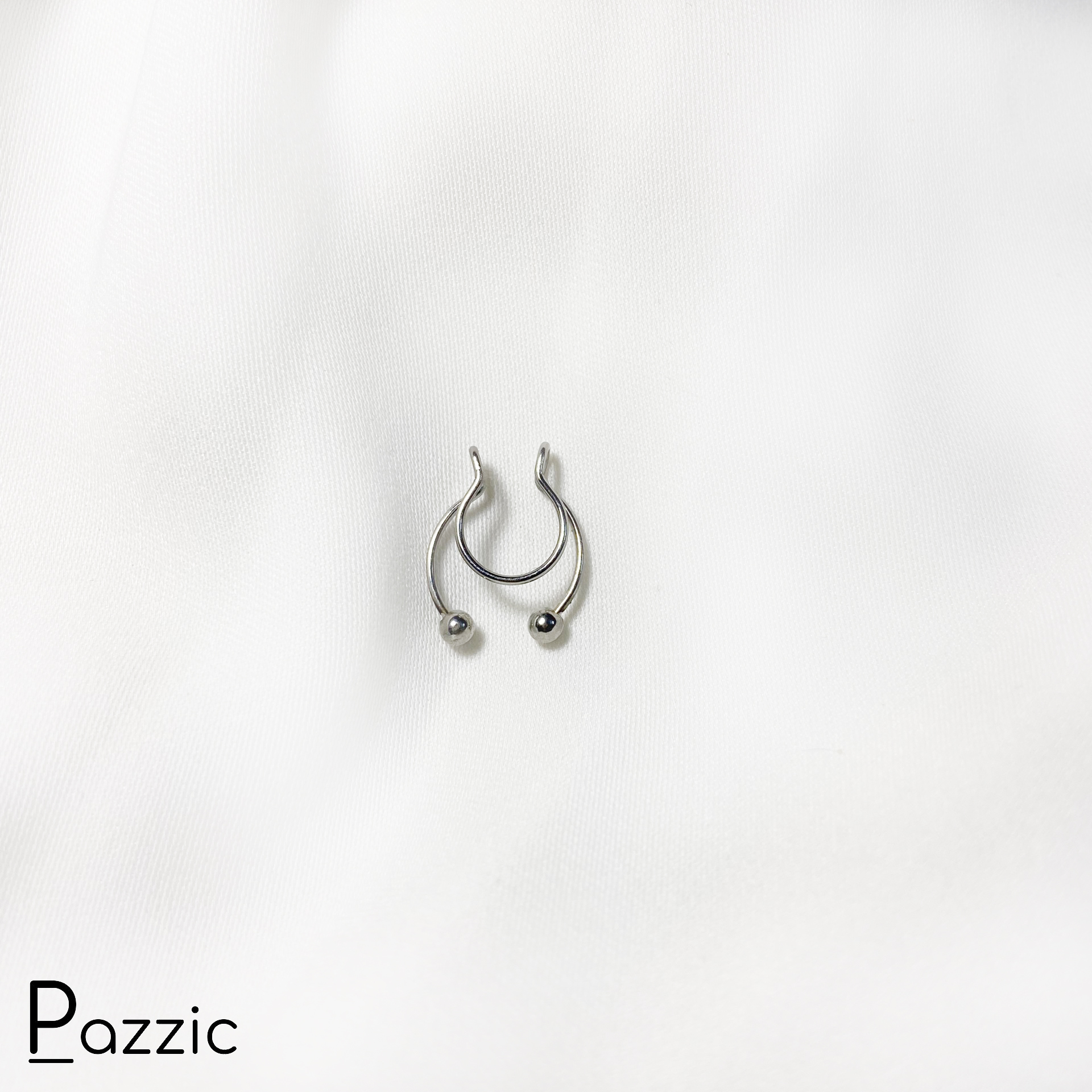 Khuyên mũi kẹp giữa giả Pazzic