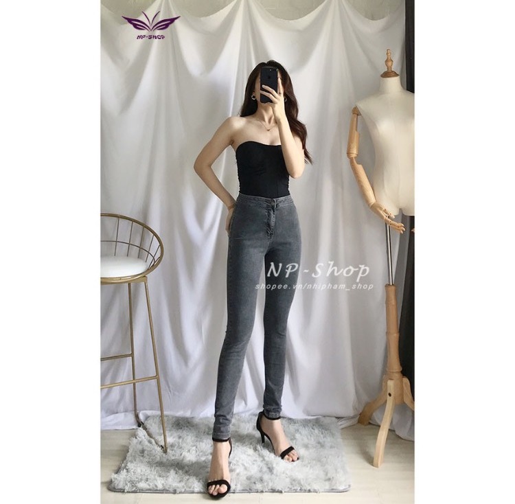QUẦN JEAN NỮ LƯNG CAO SIÊU CO GIÃN 3 SIZE 45-58KG