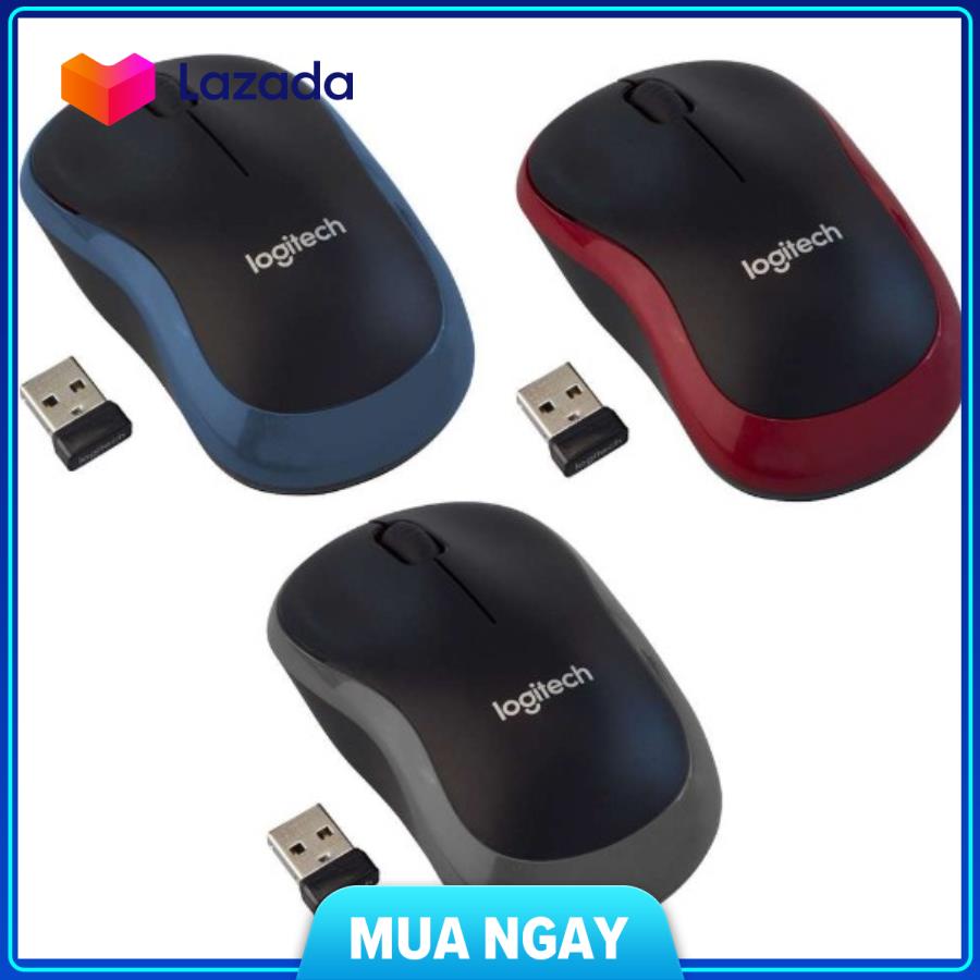 MOUSE KHÔNG DÂY LOGITECH M185 ( Màu Ngẫu Nhiên )