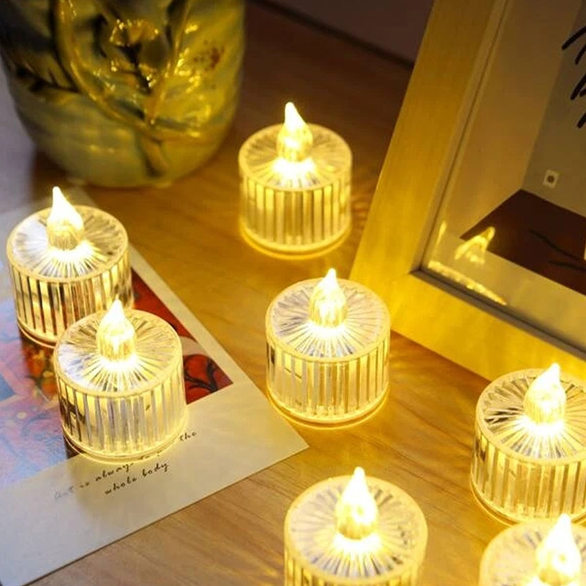 Nến điện tử mini - Nến khúc xạ trang trí kèm pin