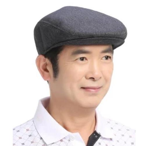 [HCM]Nón mũ bere nam nữ bấm nút màu đen
