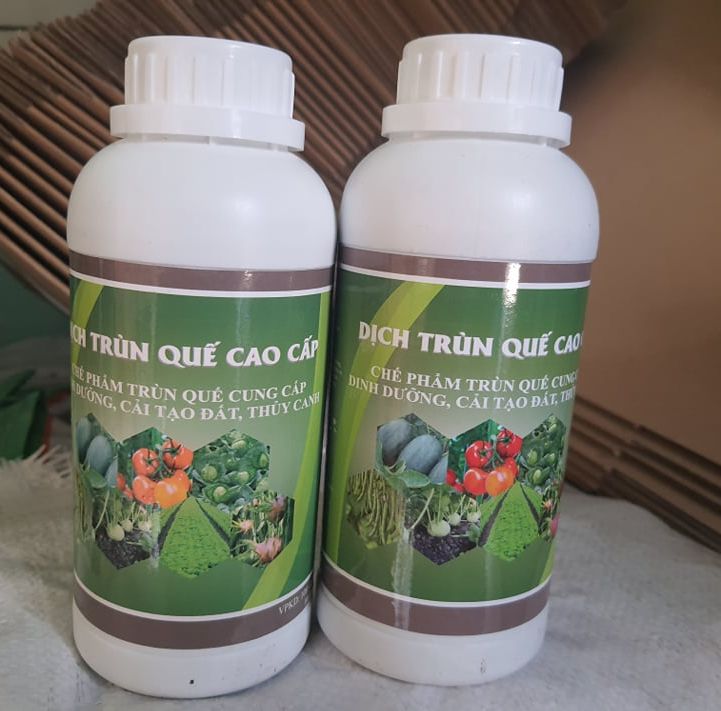 Phân bón hữu cơn cao cấp dịch trùng quế HIRYO - Chai 500ml