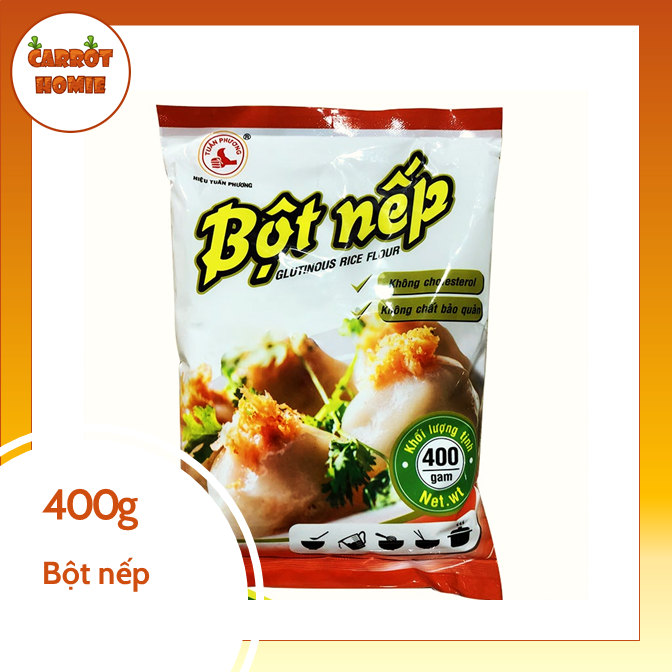 Bột nếp 400g làm bánh rán, nấu cháo
