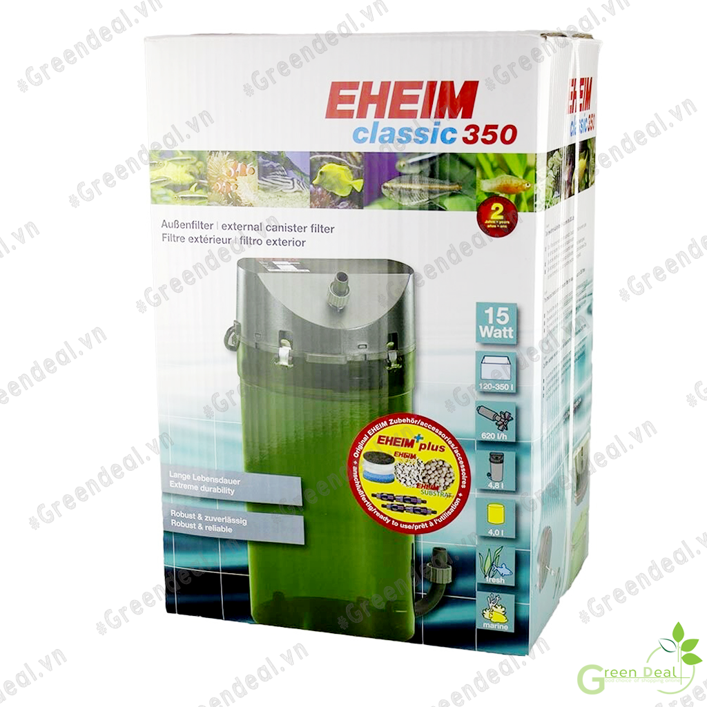 [BH 02 năm] EHEIM - External Filter Classic 350 (2215) | Lọc thùng cao cấp cho hồ cá thủy sinh