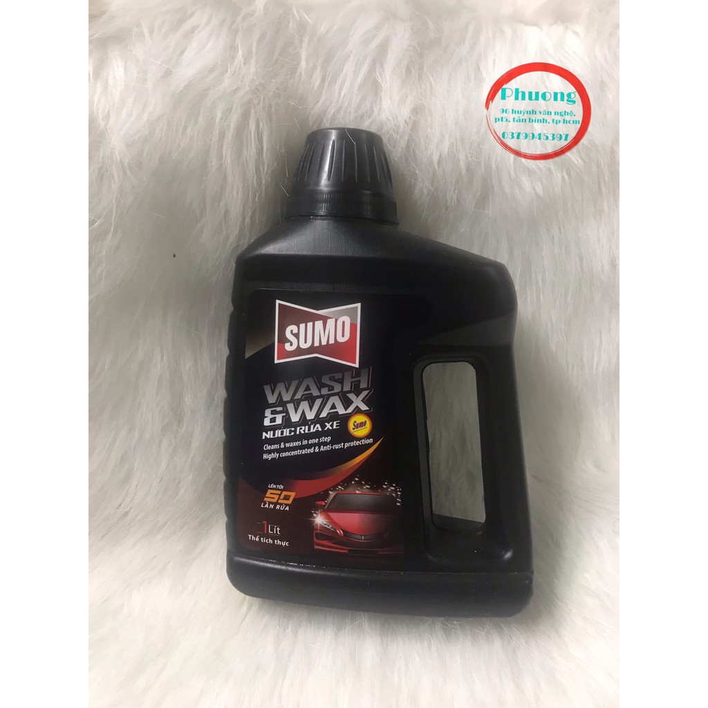 [ HÀNG CÓ SẴN ] Nước rửa xe Sumo wash & wax 1 lít