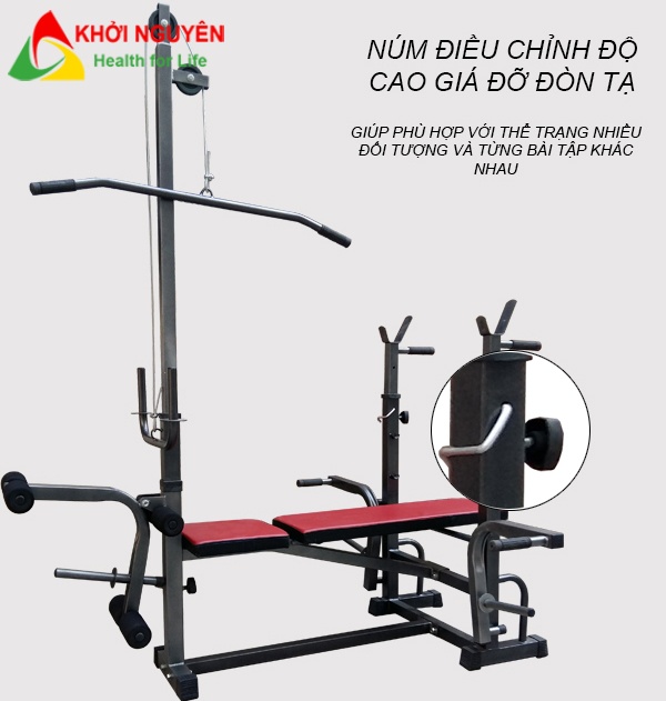 Ghế tập tạ đa năng KN-116, ( Không bao gồm đòn và tạ)
