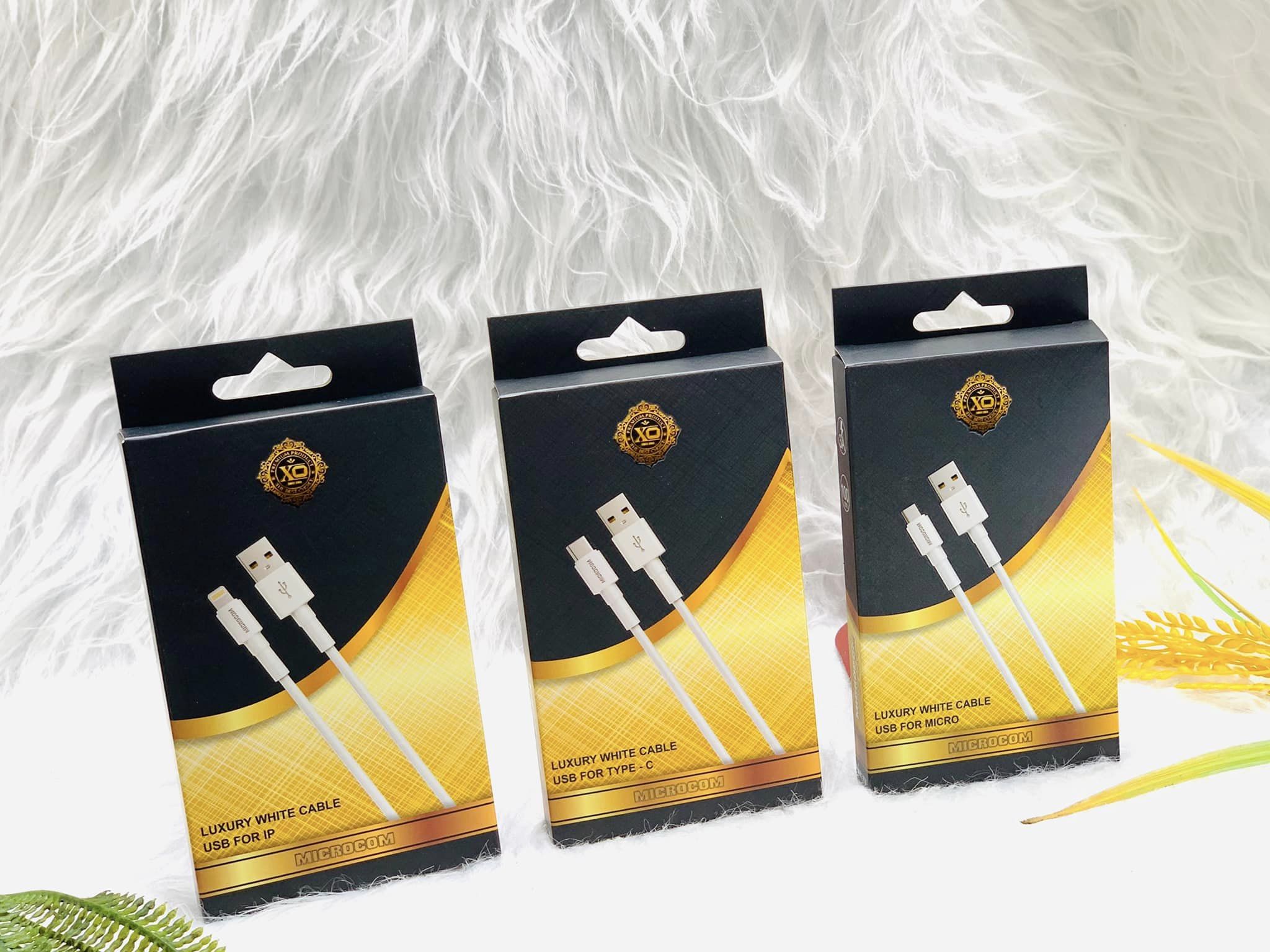 Dây sạc nhanh đầu cắm USB, chiều dài 1m/2m, dòng điện 3A, XO Microcom