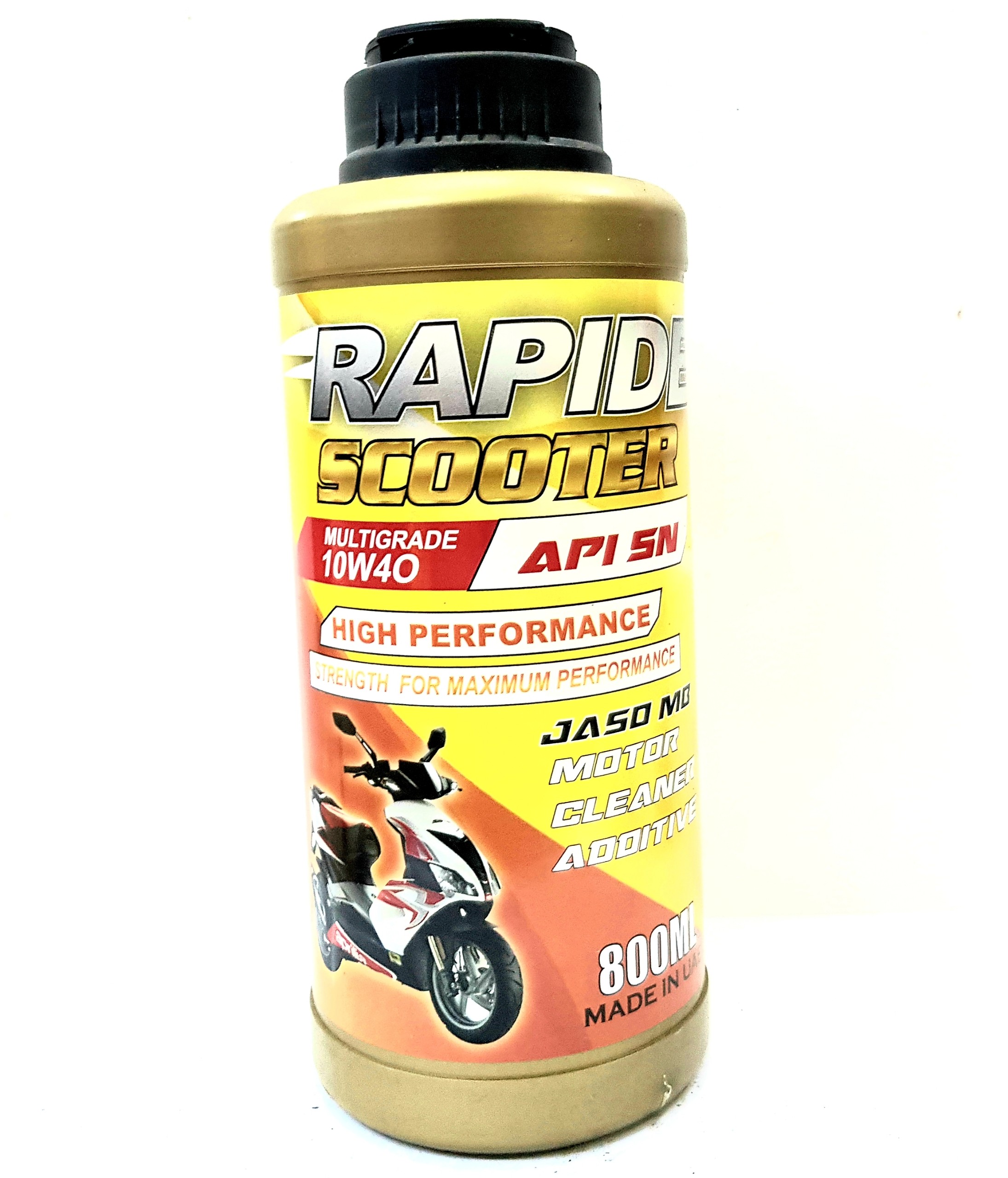 Nhớt xe số cao cấp RAPIDE 15W40 API SM 1 lít bình vàng