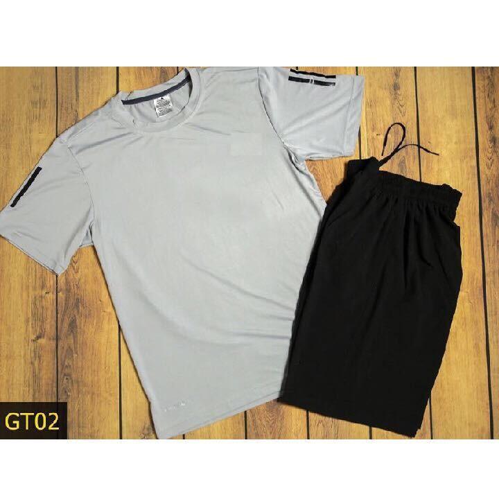 Bộ quần áo thể thao nam màu đen có big size
