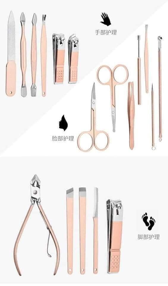 Bộ dụng cụ bấm và vệ sinh móng 18 món