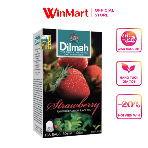 - Trà hương dâu Dilmah hộp 30g