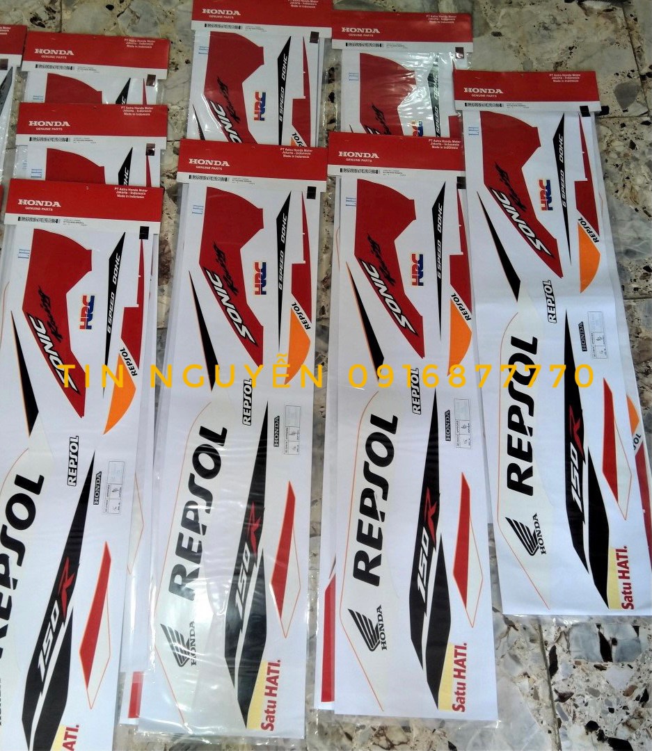Tem Sonic Repsol chính hãng Honda